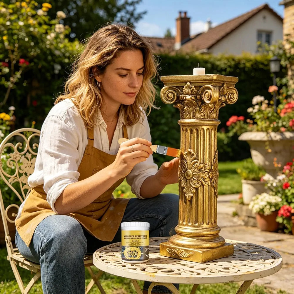 Water Resistant Water Based Gold Paint pack of 1