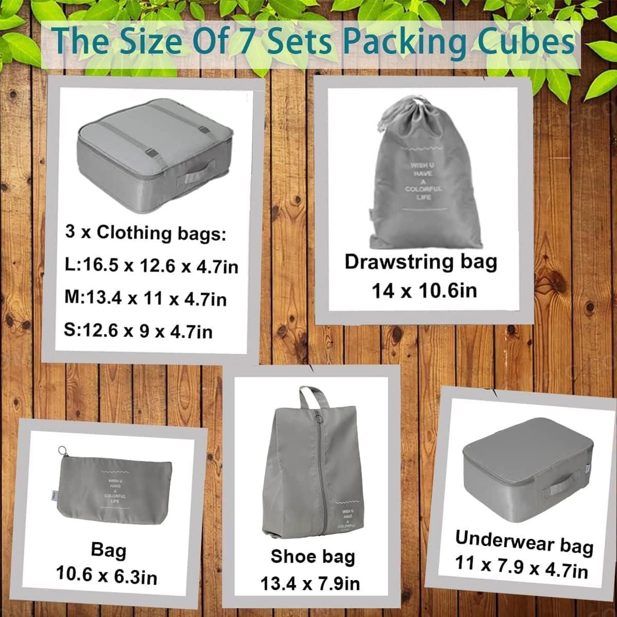 7 in 1 Travel Pouch Organiser Bags