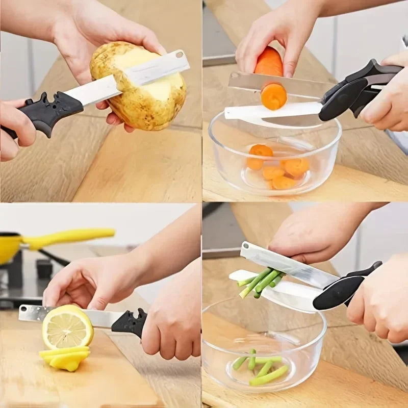 Cleaver Cutter - Kitchen Knife | Multipurpose Food Chopper | Stainless Steel Blade & Ergonomic Handle
