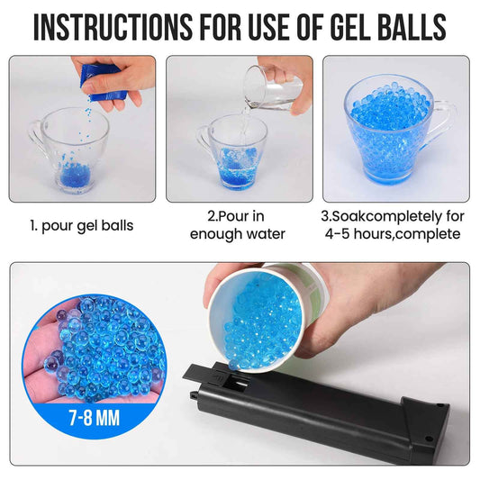 Premium Gel blaster Pistol Gun v2.0 | 10000 Gel bullets (included) | Arena Sport Grade