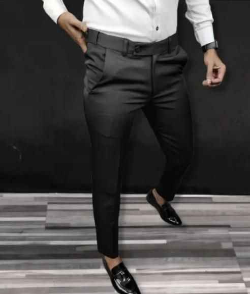 Premium Waist Adjustable Lycra Men's Trouser (Pack of 2)