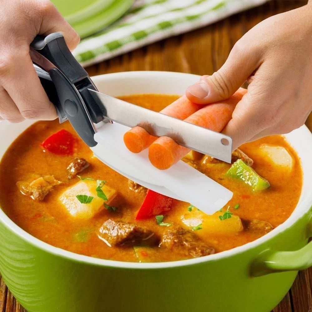 Cleaver Cutter - Kitchen Knife | Multipurpose Food Chopper | Stainless Steel Blade & Ergonomic Handle