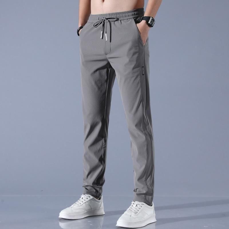 (Pack of 2) Men’s Lycra Stretchable Track Pants | Regular Fit with Drawstring & Zipper Pockets, Quick-Dry | Ideal for Everyday Casual Use, Sportswear | Pack of 2