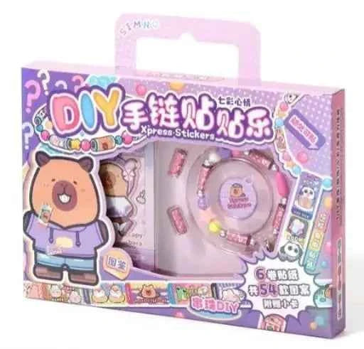 Capybara Sticker Roll and Bracelet Kit