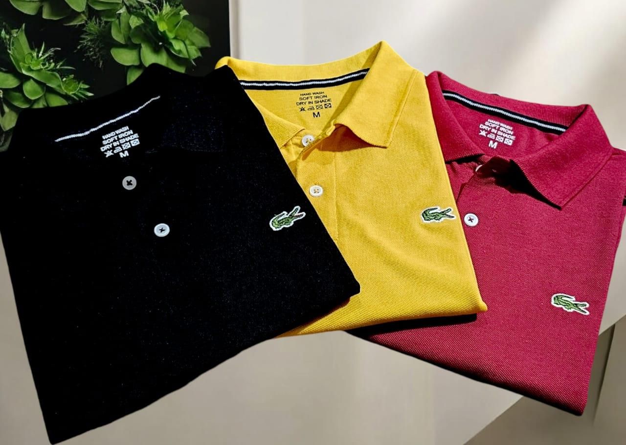 Lacoste Matty Polo T-shirts in Pack Of 3