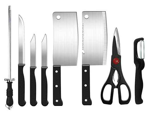 8-Piece Stainless Steel Kitchen Knife Set