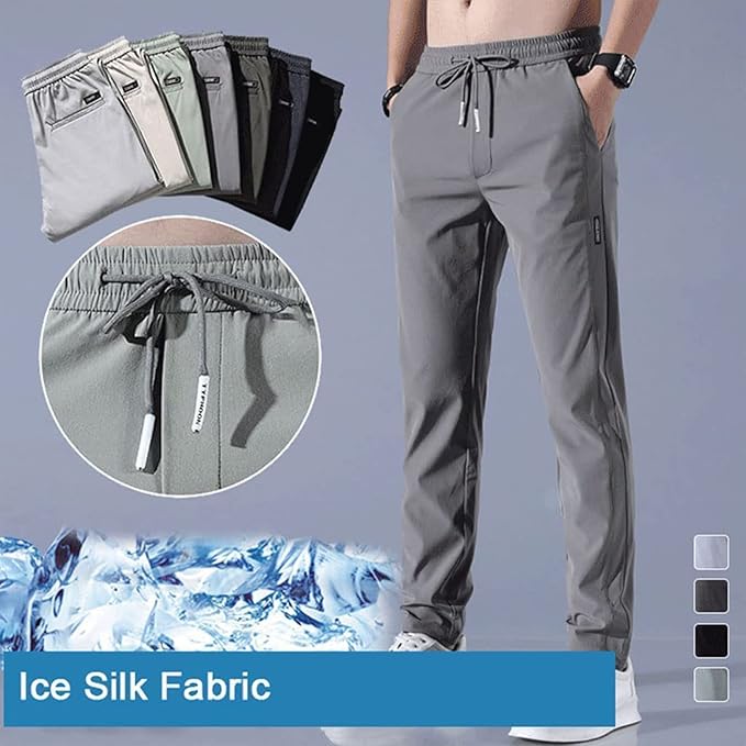 (Pack of 2) Men’s Lycra Stretchable Track Pants | Regular Fit with Drawstring & Zipper Pockets, Quick-Dry | Ideal for Everyday Casual Use, Sportswear | Pack of 2