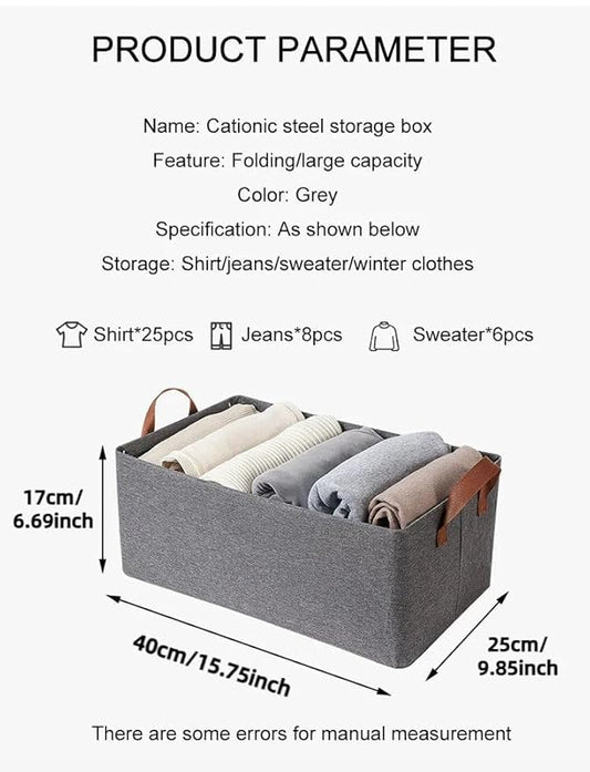 Foldable Cloth Storage Basket(pack of 2)