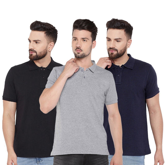 Pack of 3 Polo T-Shirt for Men