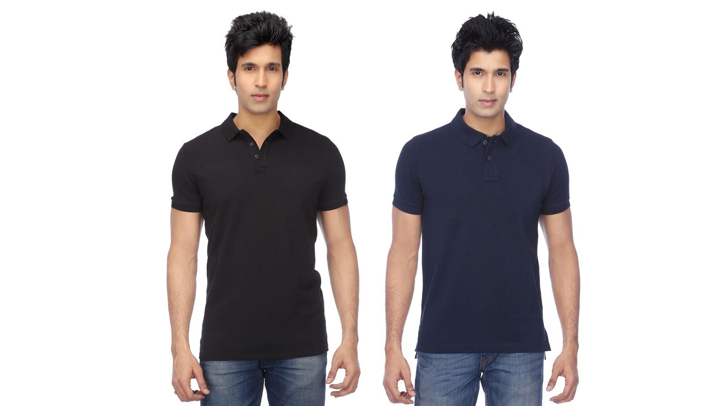POLYESTER POLO T-SHIRT PACK OF 2