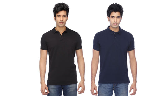 POLYESTER POLO T-SHIRT PACK OF 2