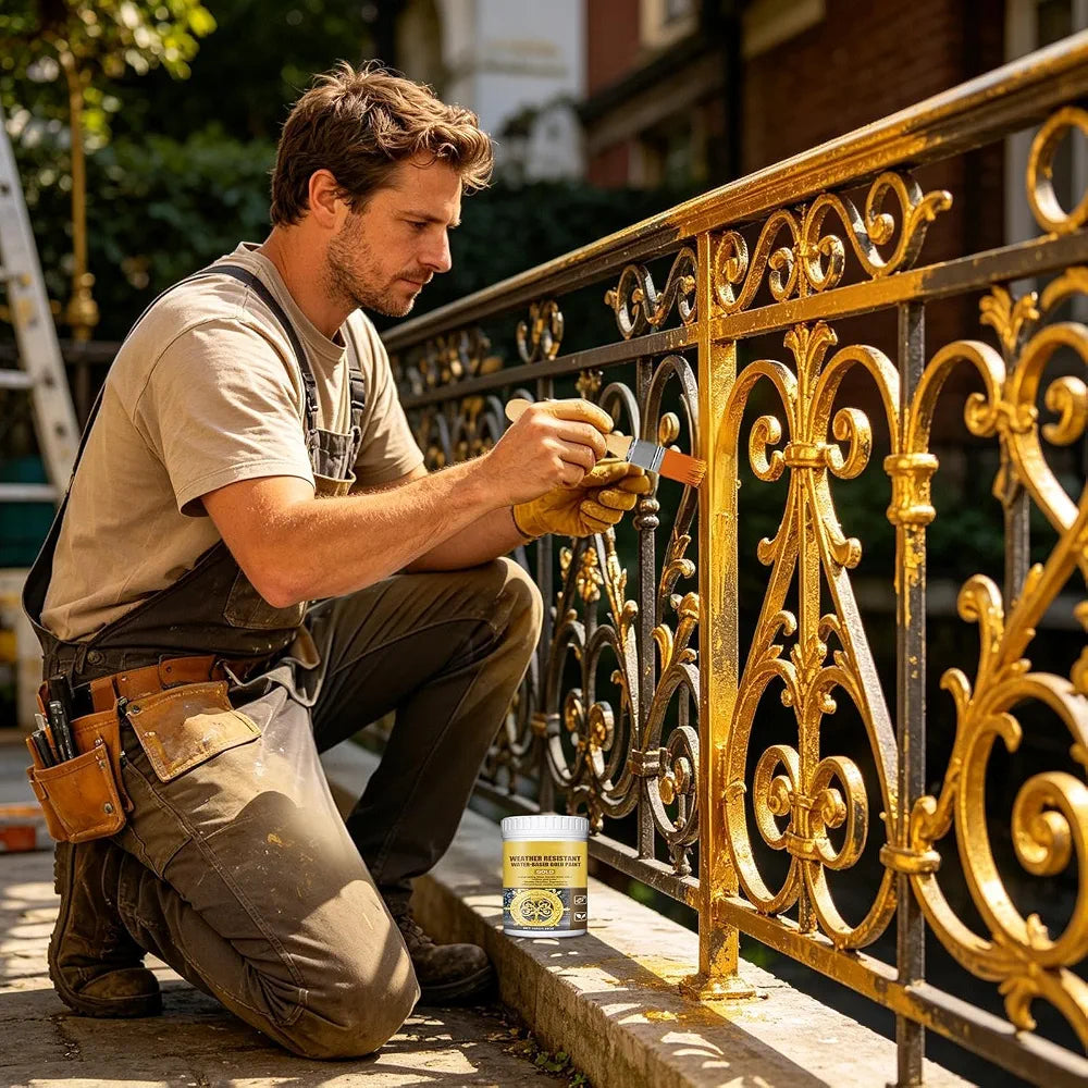 Water Resistant Water Based Gold Paint pack of 1