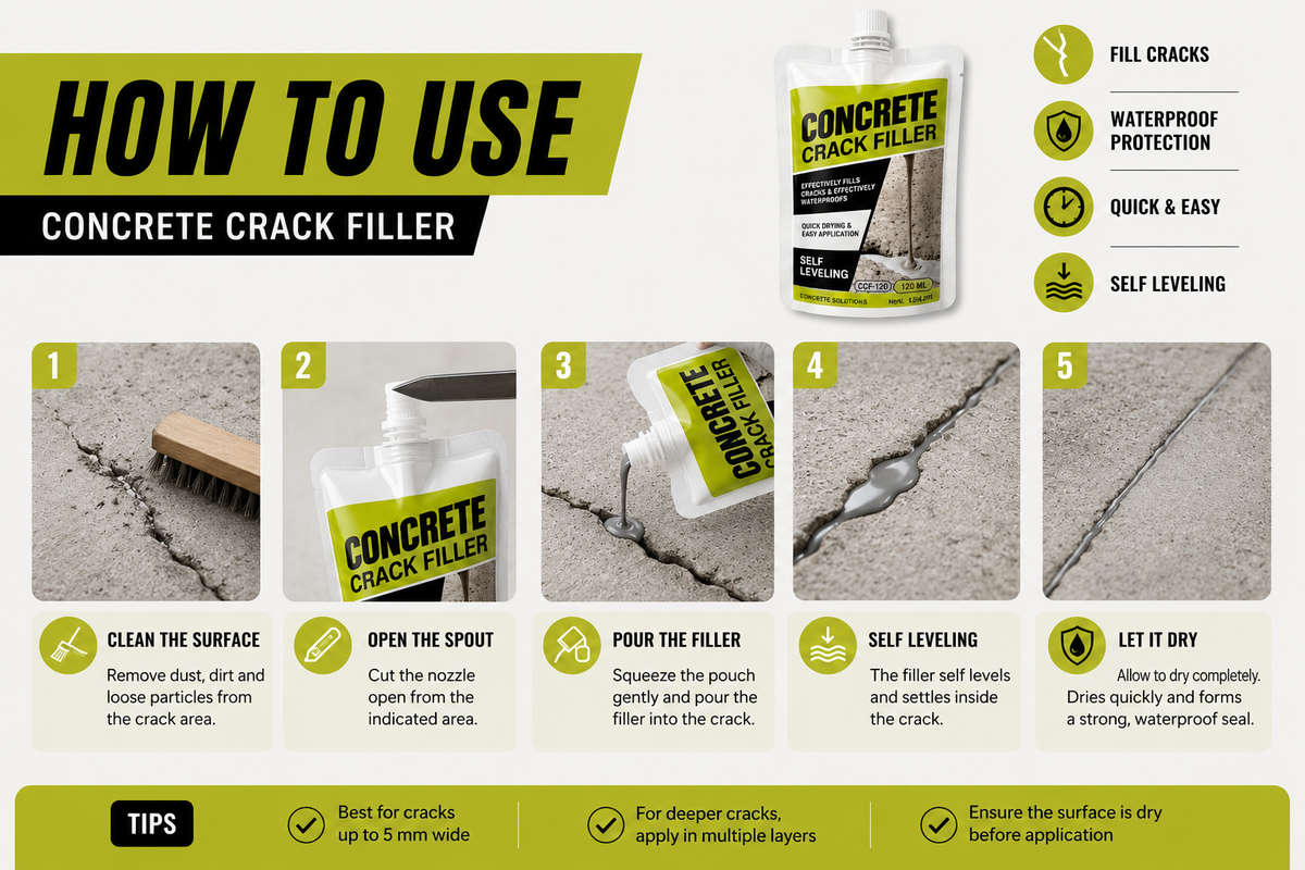 Concrete Crack Filler Pack Of 2