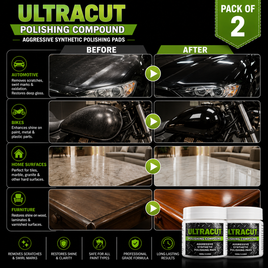 Ultracut Polishing Compound  with sponge Pack Of 2