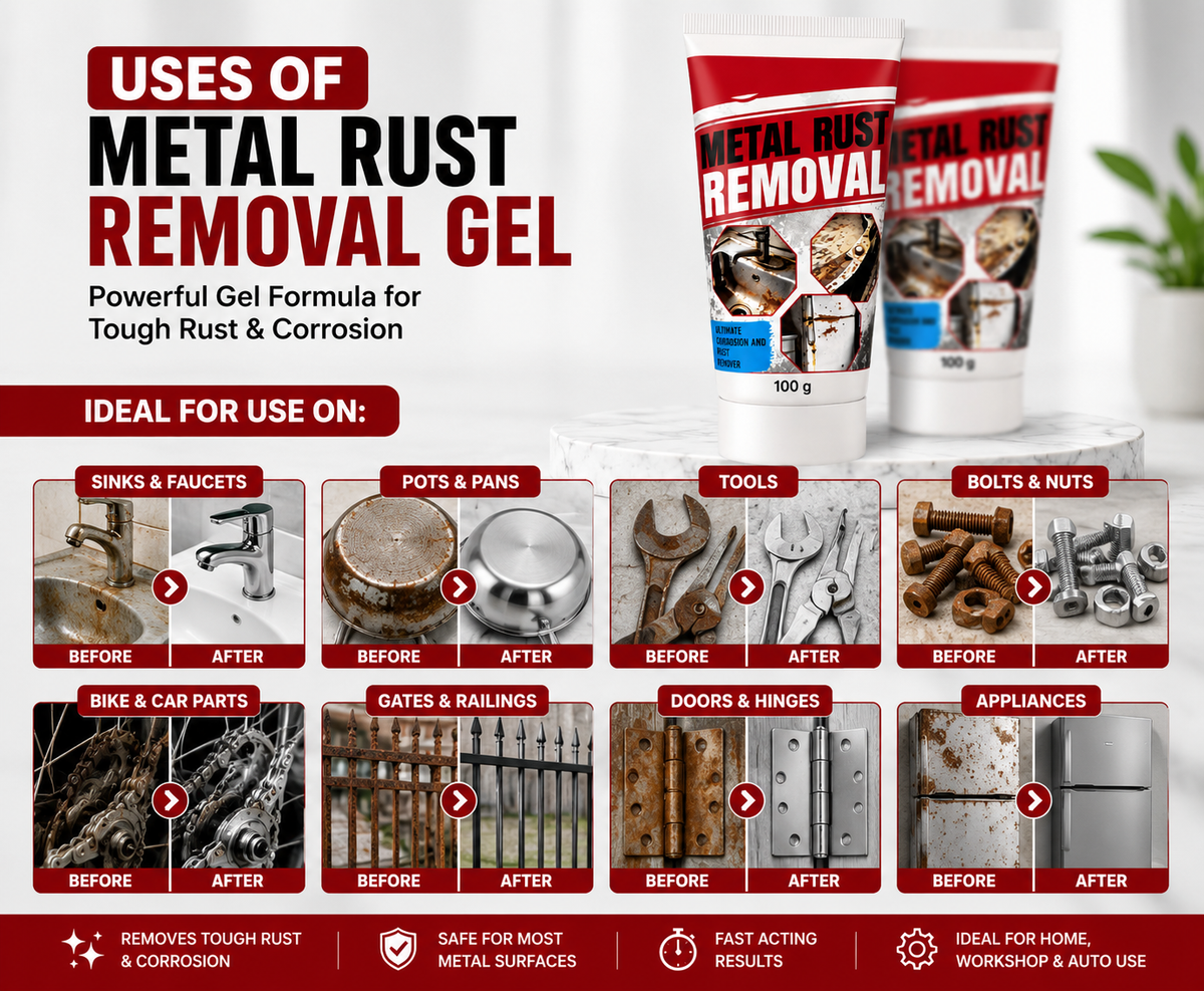 Metal & Rust Remover Gel Pack of 2