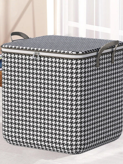 New 100 ltr Foldable Cloth Storage Bag With Zipper & Reinforced Handle pack of 1