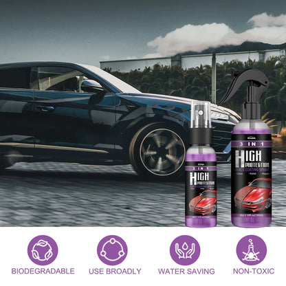 (Buy 1 Get 1 Free) High Protection Quick Coating Spray | Ceramic, Wax & Polish Spray | For Car & Bike