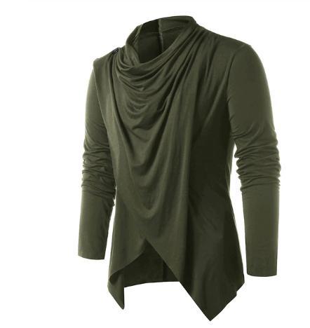 Code Cotton Solid Cowl Neck T-Shirt