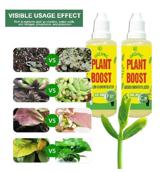 (Pack of 5) Plant Boost Liquid Biofertilizer | Compatible with All Crop Types and Pesticides, Organic (Pack of 5)