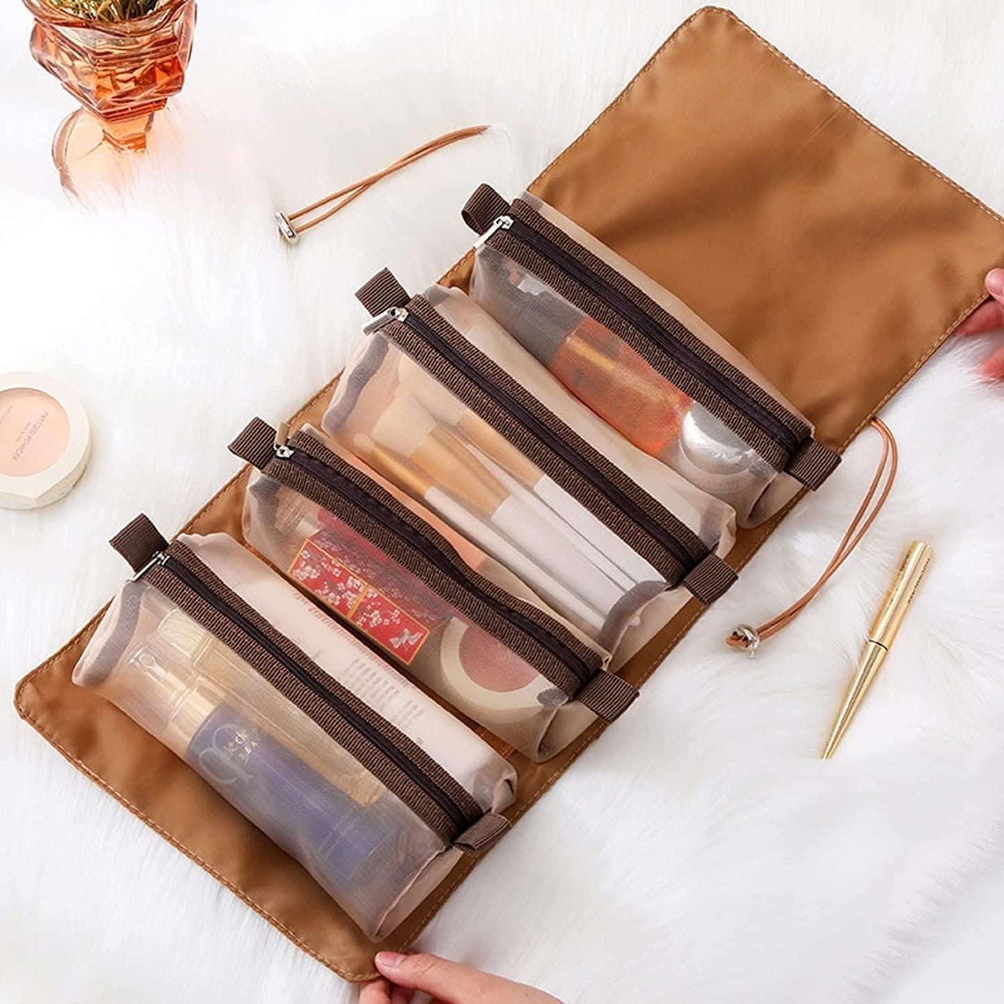 4-in-1 Detachable Hanging Toiletry Bag