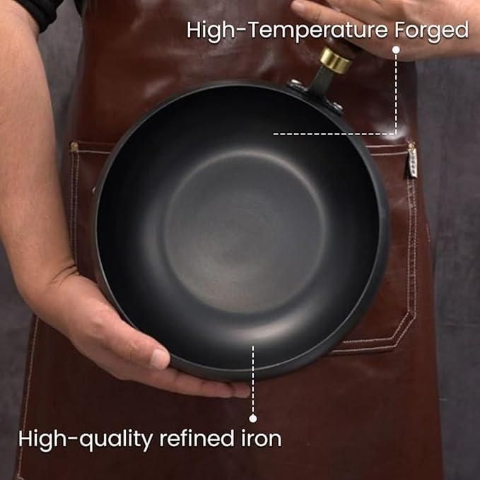 2.3 L Non-Stick Cast Iron Cooking Pot with Lid | Heavy Gauge, Even Heat Distribution | Perfect for Curry, Biryani, Dal, Soup & Everyday Cooking