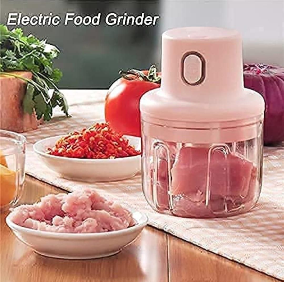 Portable Electric Food Chopper 250ml (Rechargeable)