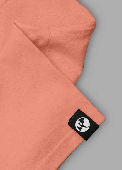 Teeshut Salmon Pink Mens Solid Half Sleeves T-shirt