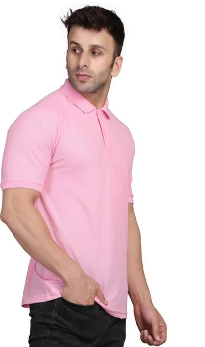 Men's Half Sleeves Polo Neck T-shirt