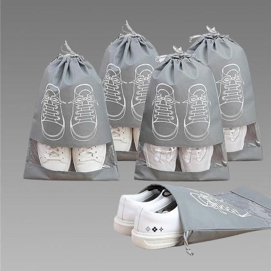 [Pack of 5/10 pcs] Shoe Bag | Transparent Window Portable Travel Dust-Proof Shoe Bags [Pack of 5/10 pcs]