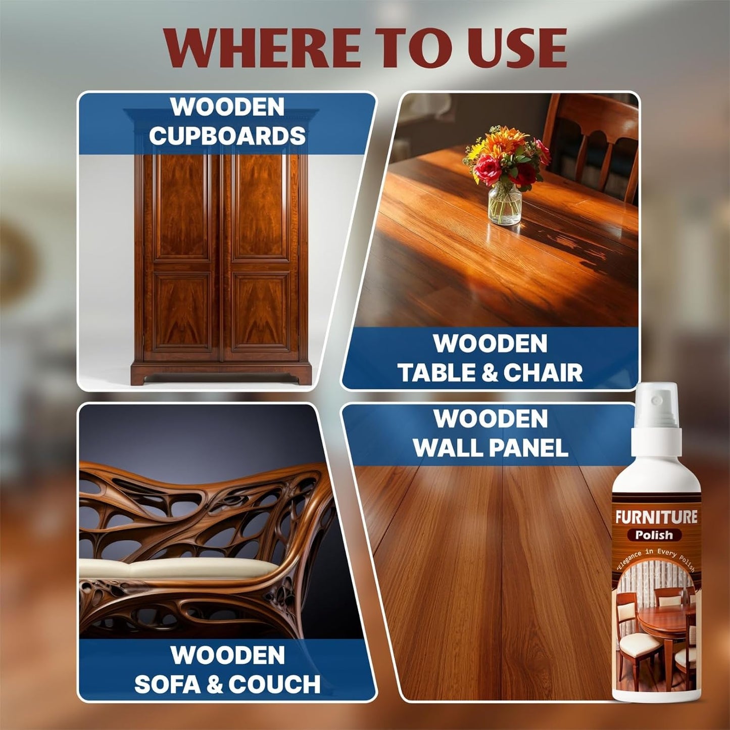 [Pack of 3] Furniture Polish Pack | 100 ml each