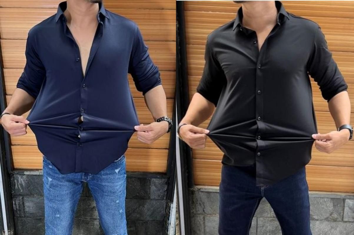 Men's Slim Fit Casual Shirt Combo of 2