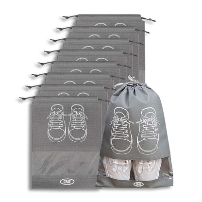 [Pack of 5/10 pcs] Shoe Bag | Transparent Window Portable Travel Dust-Proof Shoe Bags [Pack of 5/10 pcs]