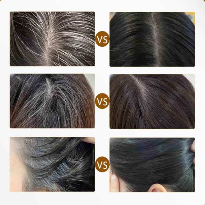 2-in-1 Hair Dye Touch-Up Comb – Quick White Hair Coverage, Waterproof & Sweat-Proof, Portable Hair Coloring Stick, Black