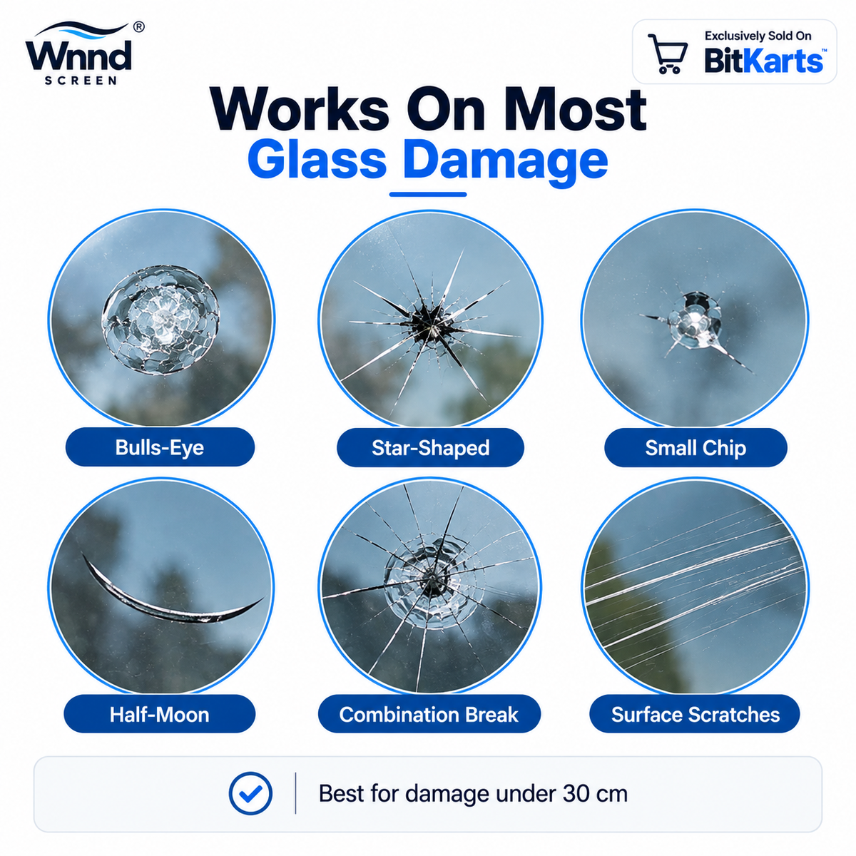 Glass Repair Kit, Pack of 2