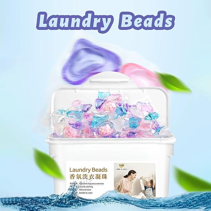4 in 1 Laundry Detergent Pods | Deep Clean, Color Protection, Fabric Softener & Long-Lasting Fresh Scent (PACK OF 100)