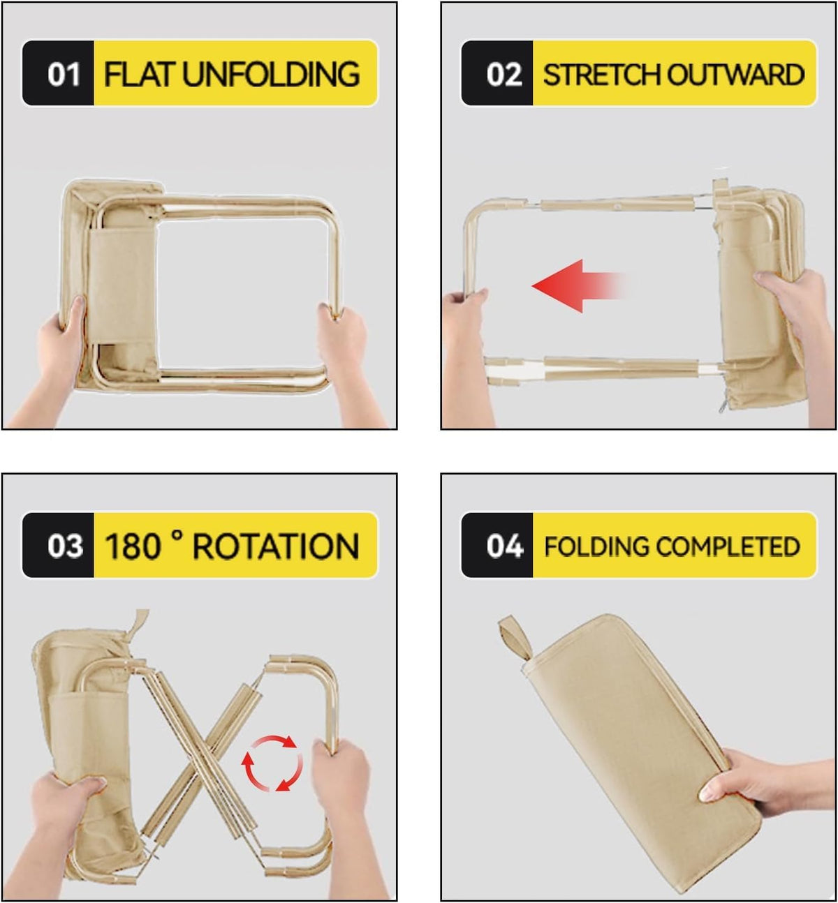 Handbag Folding Stool, Zipper Bag - CL-SP-1305