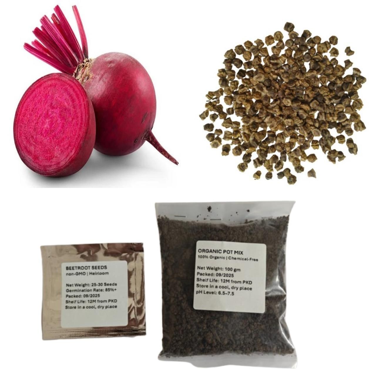 Beetroot Seeds Organic Pot Mix100g