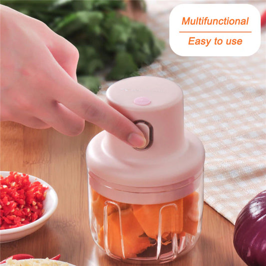 Portable Electric Food Chopper 250ml (Rechargeable)