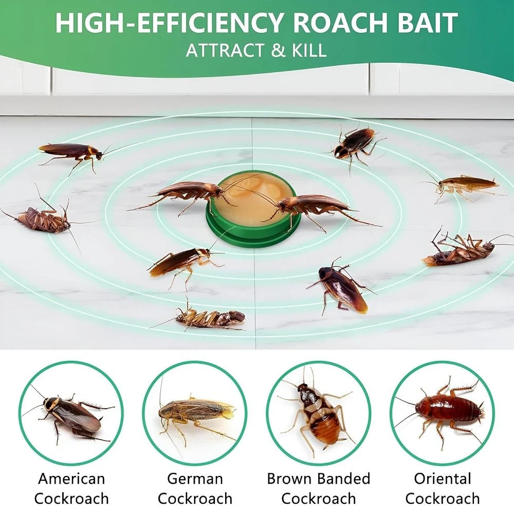 [Pack of 24pcs/ 48 pcs] Cockroach Killer Powder Gel | Fast Acting, Long-Lasting Pest Control for Home & Kitchen | Safe & Easy Application | Pack of 24pcs/ 48 pcs