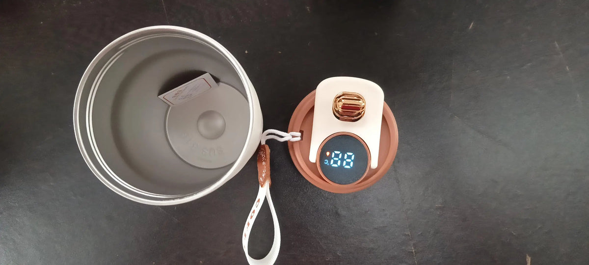 LED Temperature Display Coffee Cup