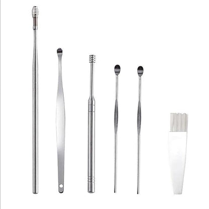 Ear Wax Cleaner, Ear Pick Earwax Removal Kit, Ear Cleaning Tool Set, Ear Curette Ear Wax Remover Tool with a Storage Box