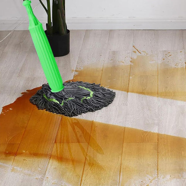 Self-twisting Water Rotating Mop | 360° Spin Mop with Microfiber Head & Stainless Steel Rod | Suitable for Home, Kitchen & Office