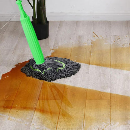 Self-twisting Water Rotating Mop | 360° Spin Mop with Microfiber Head & Stainless Steel Rod | Suitable for Home, Kitchen & Office