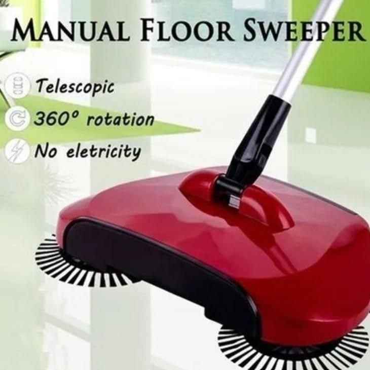 Magic Broom Floor Cleaner-Hand Push Rotating