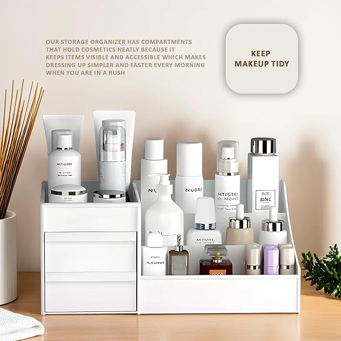 8-Compartments Cosmetic Organizers Storage Box