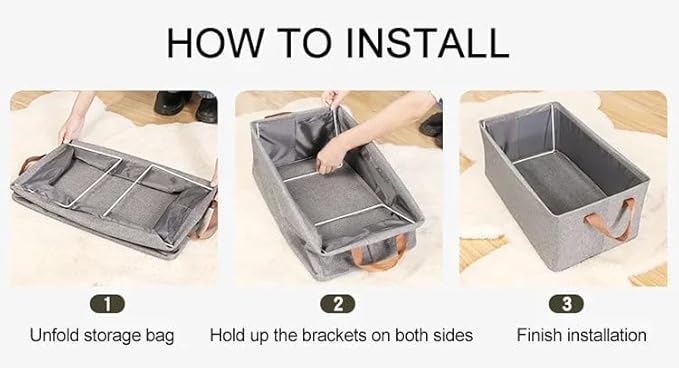 Foldable Cloth Storage Basket(pack of 2)