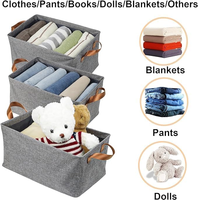 Foldable Cloth Storage Basket(pack of 2)