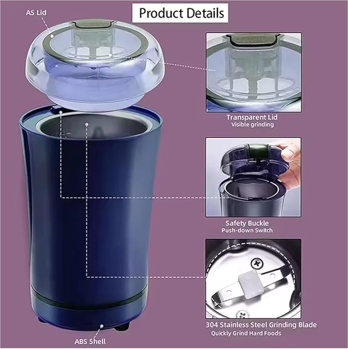 200W Stainless Steel Mixer Grinder for Masala & Herbs - CL-VI-1670
