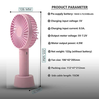 Mini Portable USB Hand Fan
