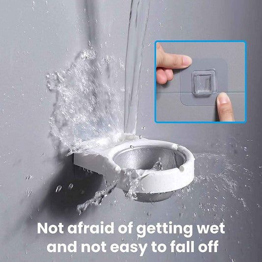 Wall Mounted Stainless Steel Self Adhesive Cigarette Ashtray Lighter Smoking Soap Dish Holder